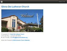 Tablet Screenshot of gloria-dei-lutheran.org